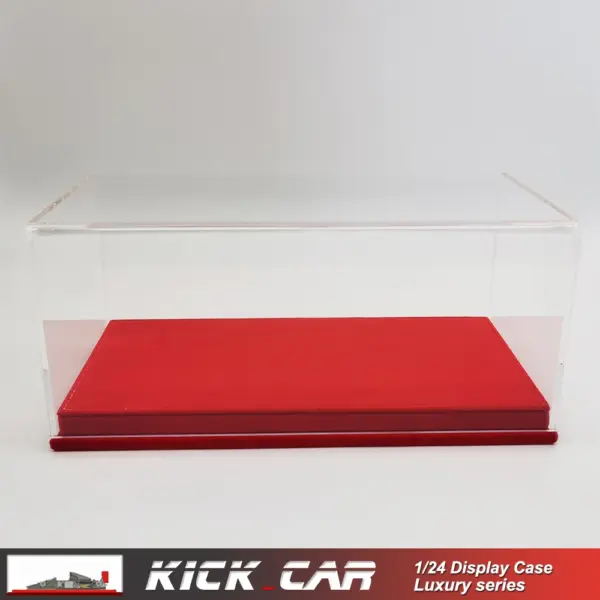 1/24 Model Car Display Case with Leather Base - Image 10
