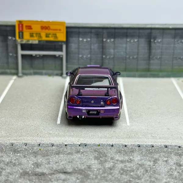 Diecast Nissan SKYLINE GT-R R34 Z-TUNE 1/64 Scale Model - Image 5