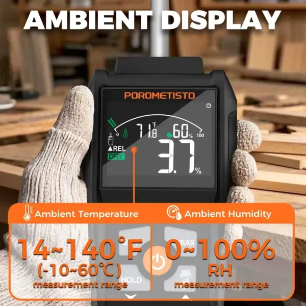 2IN1 Digital Wood Moisture Meter with LCD Display - Image 6