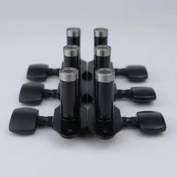 Classic Black Steel Guitar Tuner and Tuning Pegs Set - Image 2