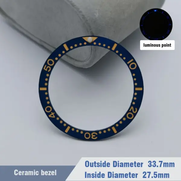 Ceramic Diver Watch Bezels 33.7mm x 27.5mm Replacement - Image 10