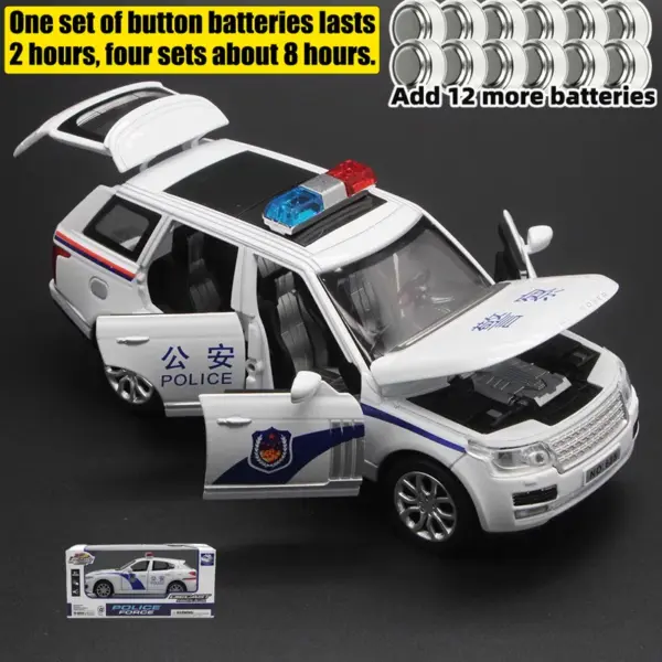 1:32 Land Rover Range Rover Police SUV Diecast Toy - Image 9