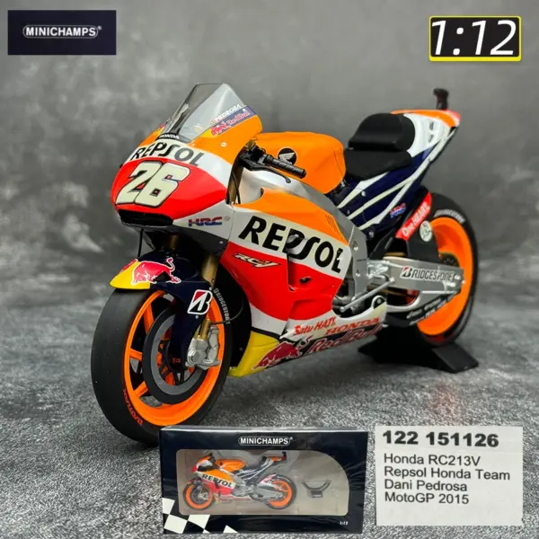 1/12 YZR-M1 RC213V Ducati GP11 Diecast Motorcycle - Image 17