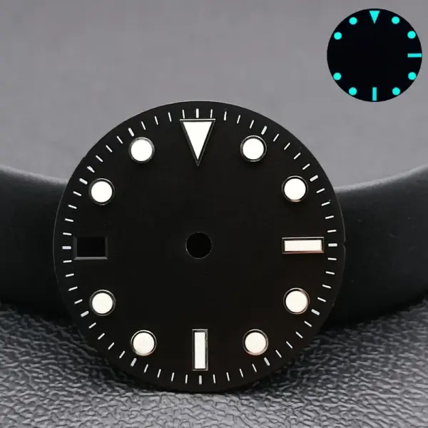 NH34/NH35 Caliber Watch Dial with Blue-Green Luminous Finish - Image 27