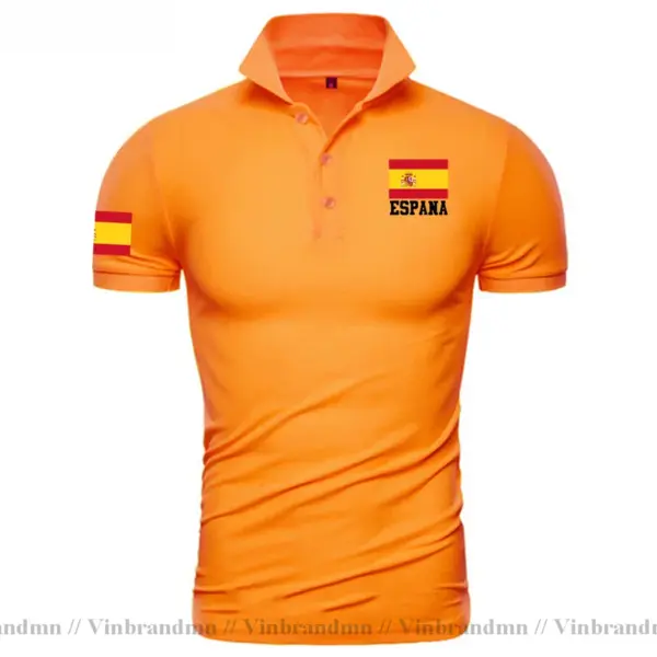 Spain Flag Polo Shirt for Men - Image 14