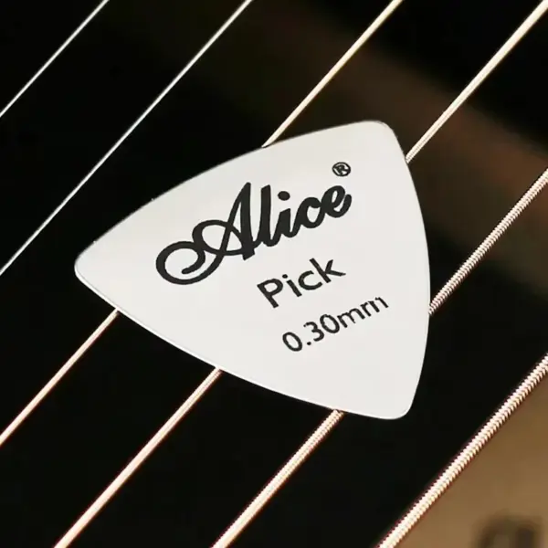 Alice 10Pcs Silver Metal Guitar Picks 0.3mm - Image 5