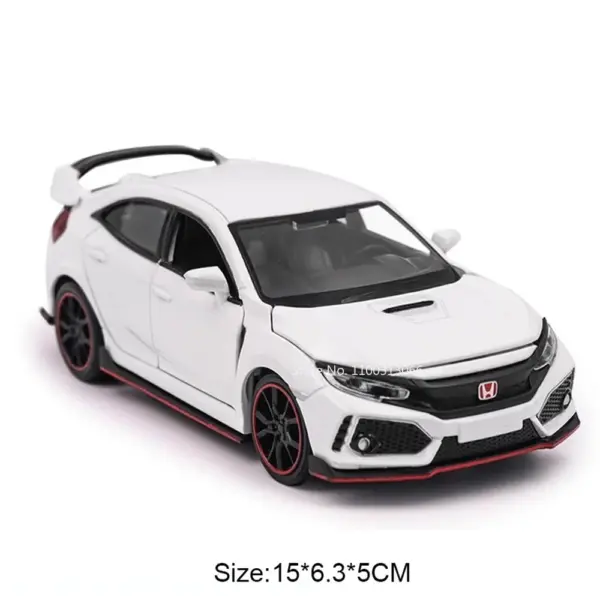 1:32 Honda Civic Type-R C63S Alloy Toy Car - Image 10