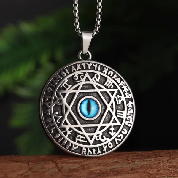Vintage Nordic Rune Compass Necklace AL18514 - Image 25