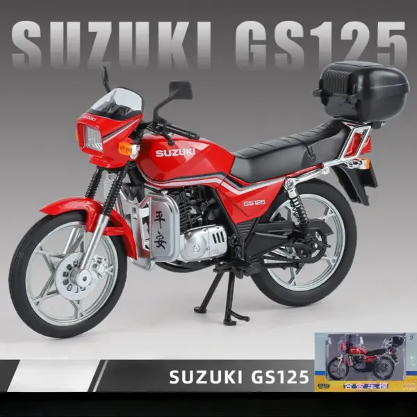 1:12 Suzuki GS125 Classic Motorcycle Diecast Model - Image 4