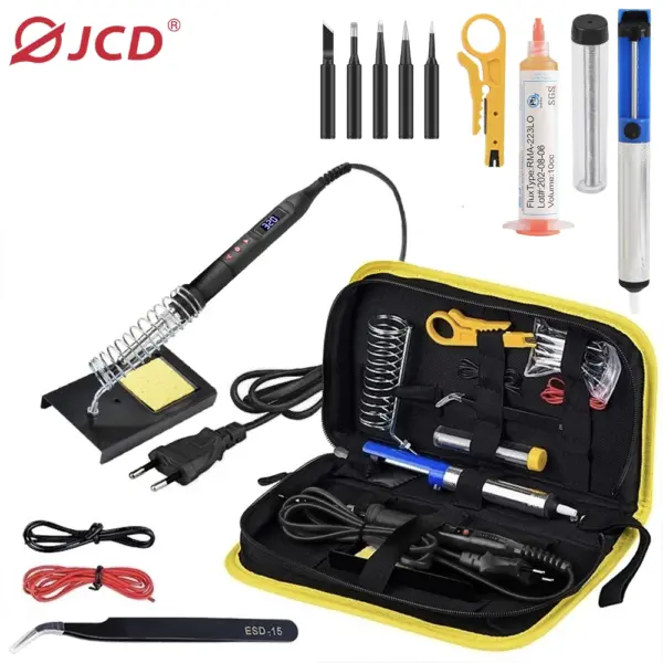 JCD 80W Digital Soldering Iron Kit with LCD Display - Image 12