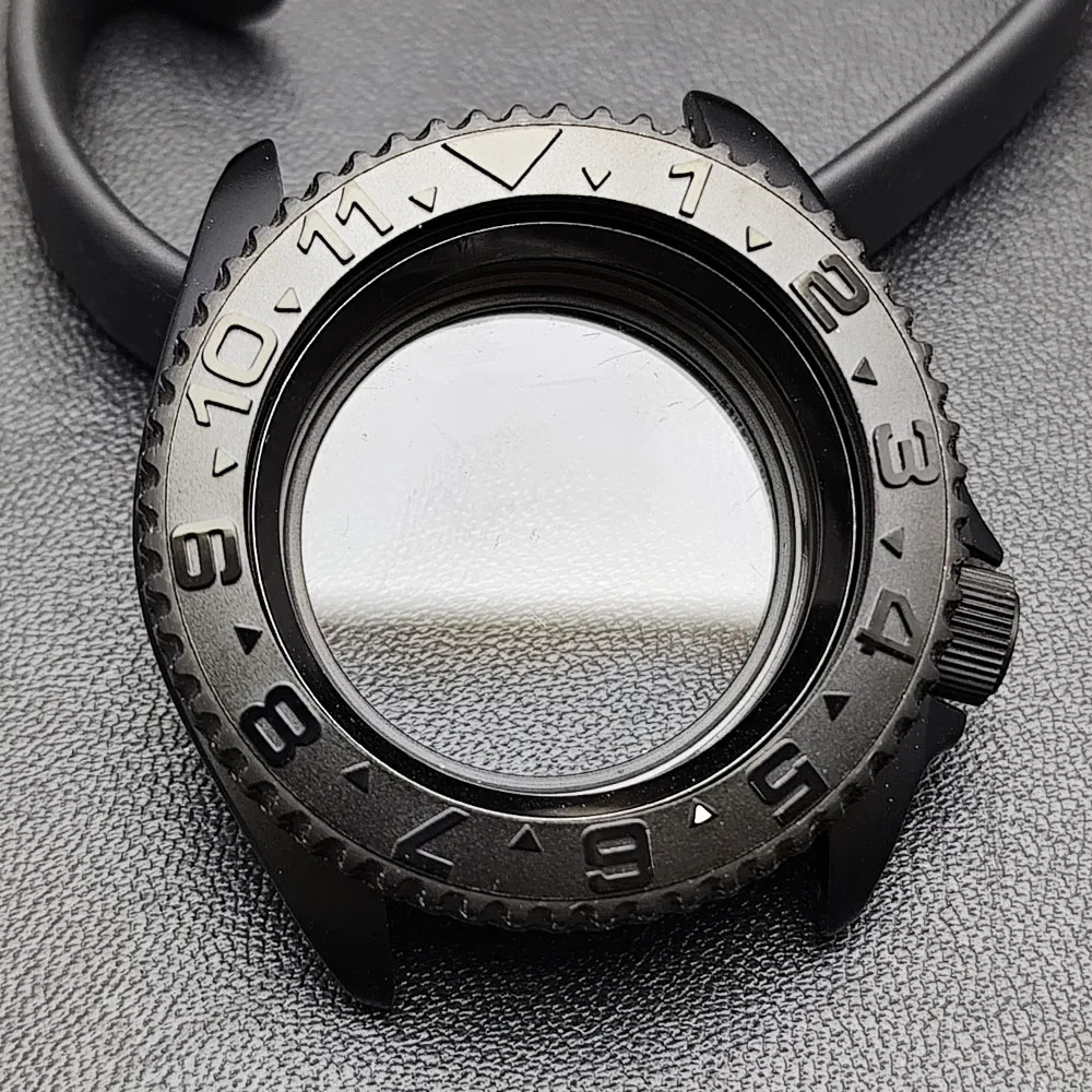 42mm Black Matte Watch Case for NH35 Movement 121 42mm Black Matte Watch Case for NH35 Movement - Image 121