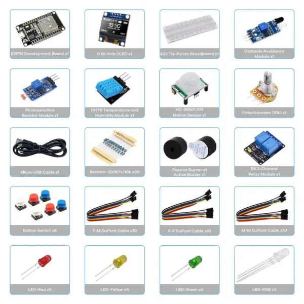 ESP32 Basic Starter Kit with Tutorials - Image 2