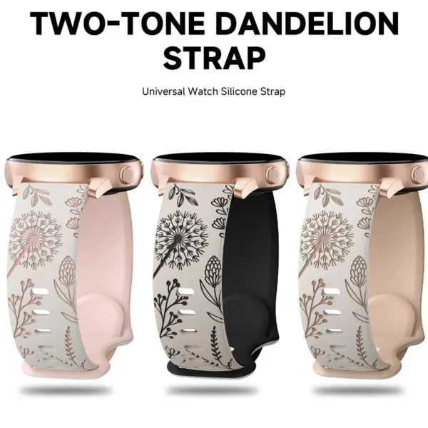 20mm Silicone Dandelion Strap for Samsung Galaxy Watch - Image 5