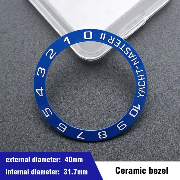40mm Blue-Green Ceramic Aluminum Bezel Insert for Dive Watch - Image 22