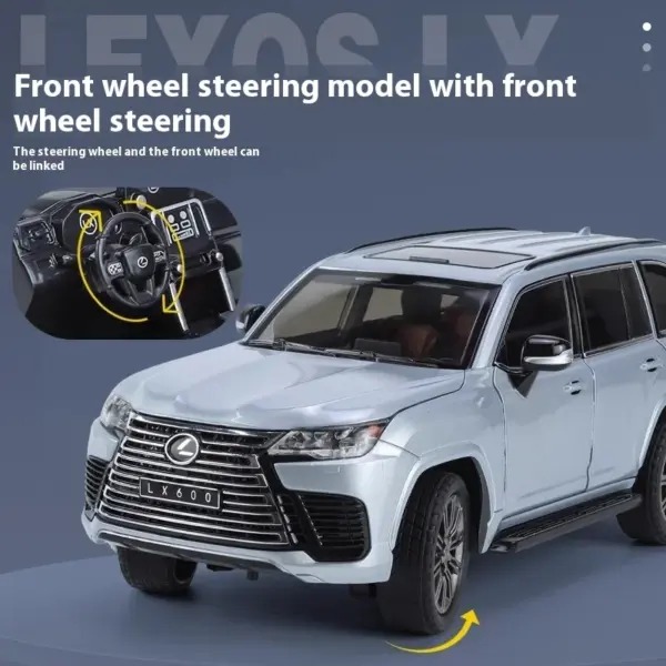 1:24 Lexus LX600 Off-Road Diecast SUV Model - Image 6
