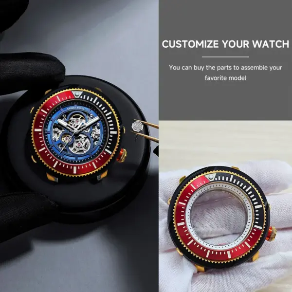 45mm Stainless Steel Watch Case NH35 NH36 Model - Image 5
