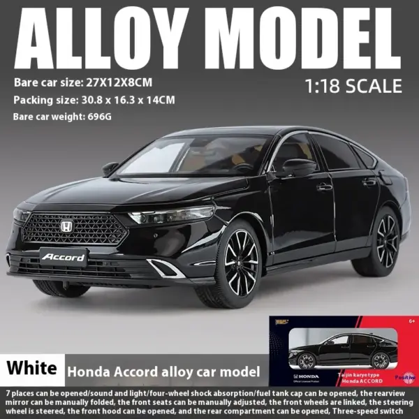 1:18 Honda Accord Diecast Model Car - Image 8