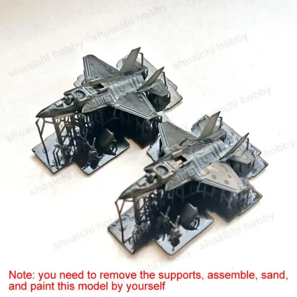 2PCS 1/350 F-35B Stealth Fighter Resin Model Set - Image 4