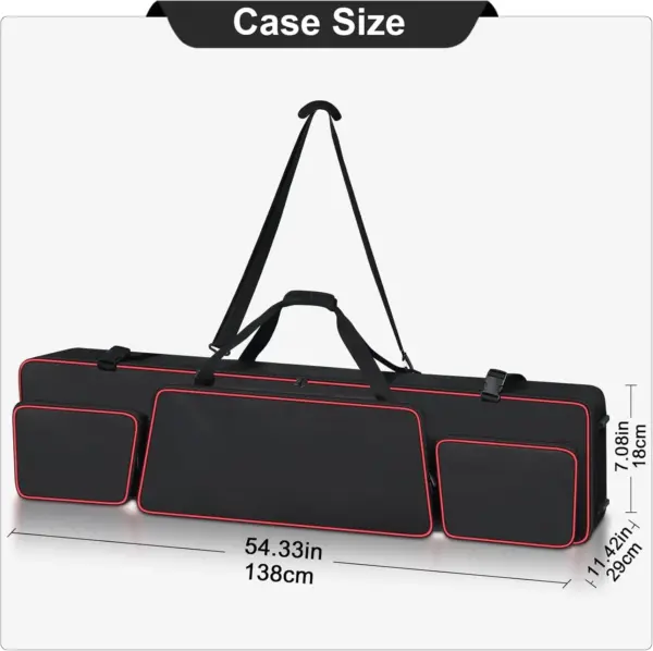 Yamaha P71/P143B Keyboard Case with Stand Holders - Image 5