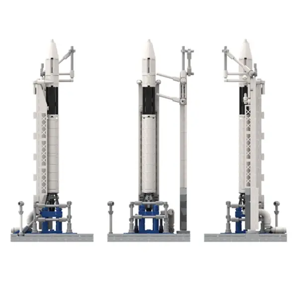 Saturn V SpaceX Falcon 1 Building Blocks Set for Adults - Image 5
