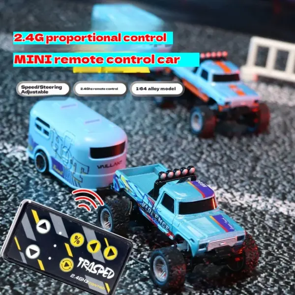 1:64 Off-Road RC Car with Trailer Gift - Image 5