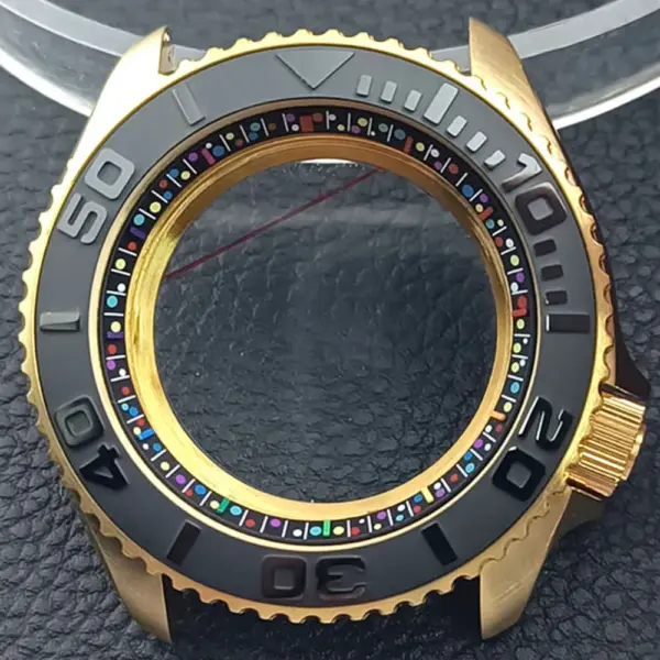 41.5mm Sapphire Crystal Watch Case for NH 35/36 Black Matte Finish - Image 17
