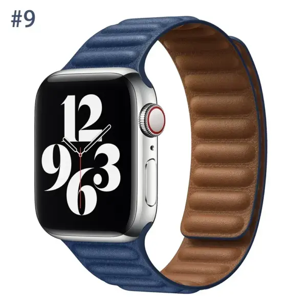 Leather Strap for Apple Watch Series 8/7/6/5/4/3/2/1 - Image 36