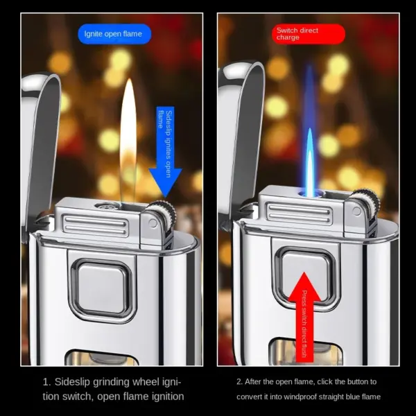 Mini Windproof Gas Lighter for Cigars and Smokes - Image 3