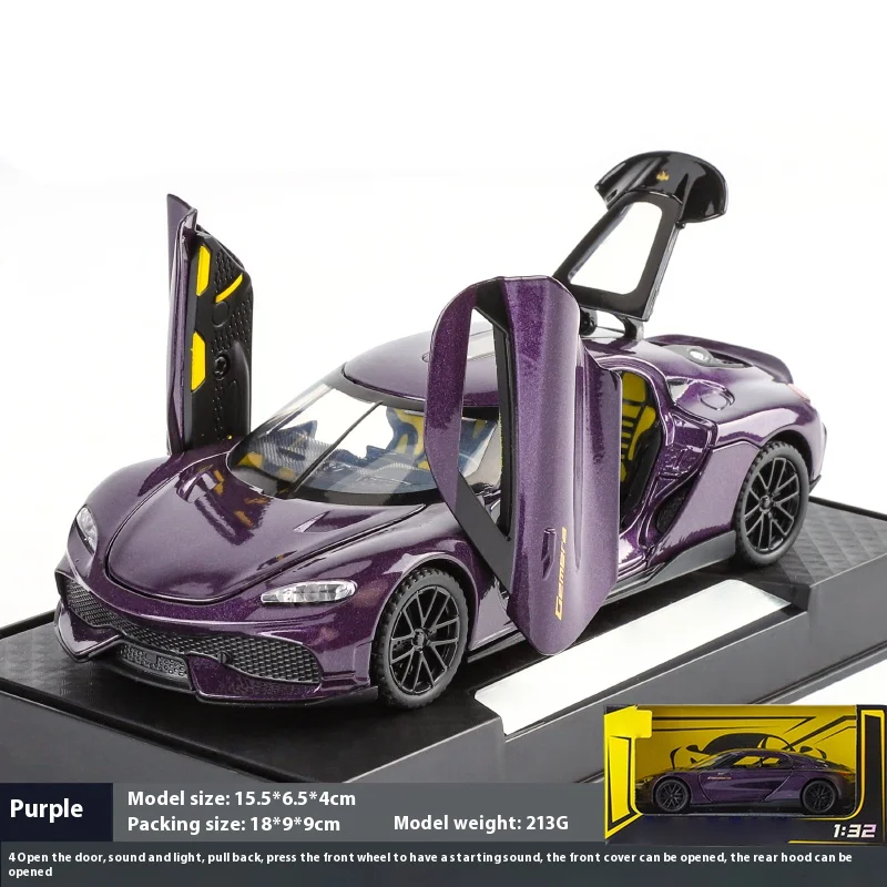 1:32 Gemera GT Diecast Alloy Model Car 18 1:32 Gemera GT Diecast Alloy Model Car - Image 18