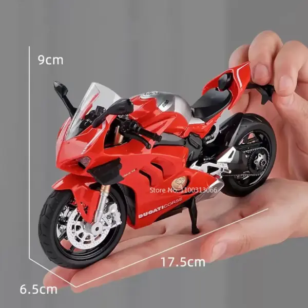 V4S 1199 1:12 Diecast Motorcycle Model - Image 4