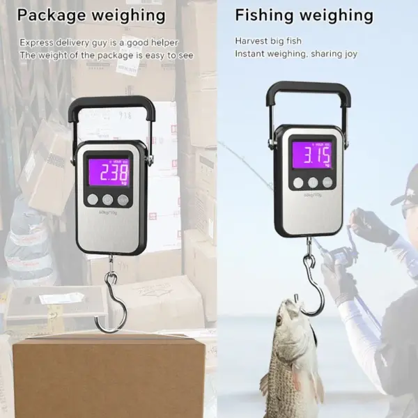 60kg Digital Hanging Luggage Scale with LCD Display - Image 4