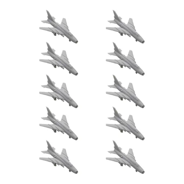 Russia Su-17 Fitter Model Kit Set 10PCS 1/2000 Scale - Image 10