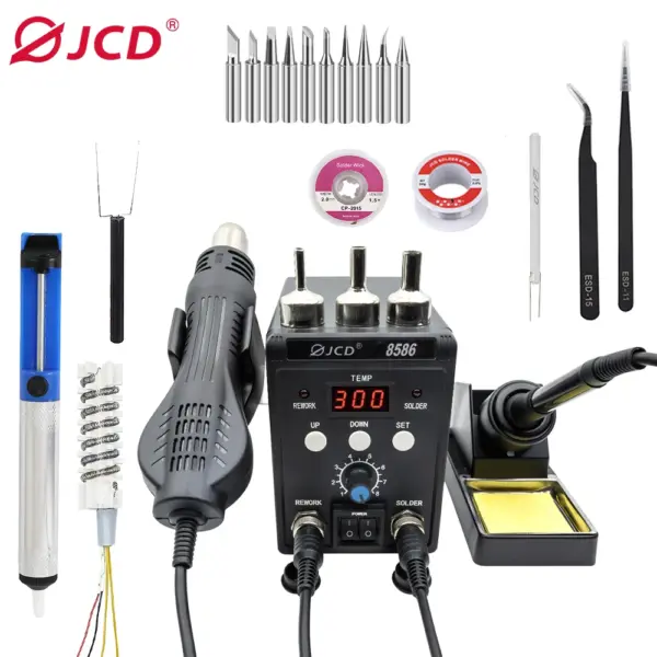 JCD 2-in-1 Digital Soldering Station 8586 - Image 7