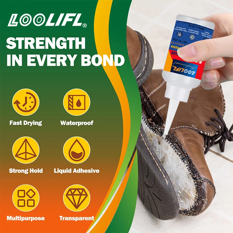 LOOLIFL 502 Shoe Repair Glue Strong Bond 20ml 3 LOOLIFL 502 Shoe Repair Glue Strong Bond 20ml - Image 3