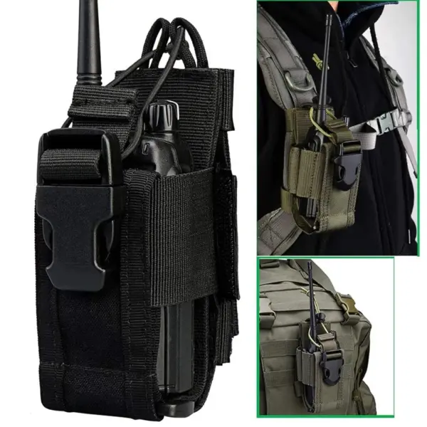 Tactical Walkie Talkie Bag Nylon Pouch - Image 5