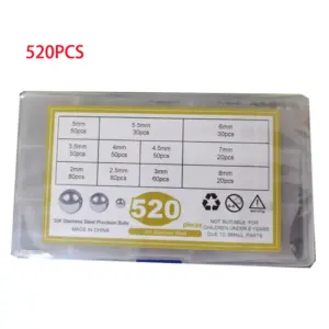 304 Stainless Steel Ball Bearing Set 15 Sizes 580pcs 16 S0f7ed11ea44747548772538235e7b37ez