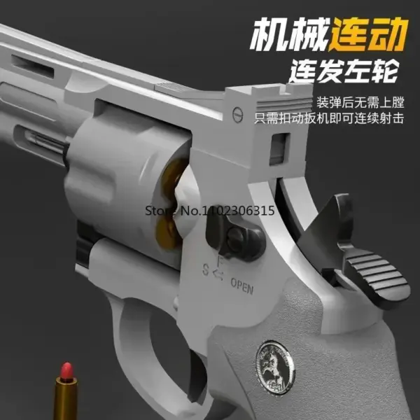 Mechanical Continuous Firing Toy Gun ZP5 357 Revolver - Image 3