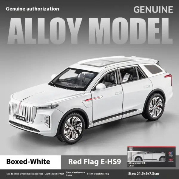 1/24 HONGQI E-HS9 SUV Diecast Model Car - Image 9