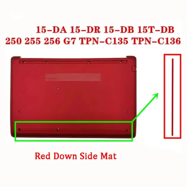 Laptop Bottom Case Rubber Feet for HP 15-DA/DR/DB 250/255/256 G7 - Image 14