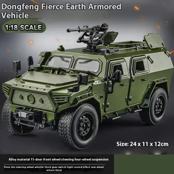 1/18 Maisto Dongfeng M-Terra Armored SUV Model - Image 11