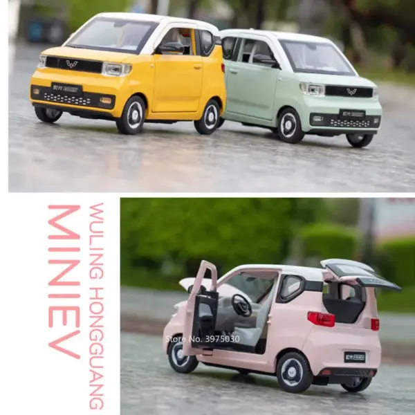 1/24 WULING MINIEV Car Model with Lights - Image 6