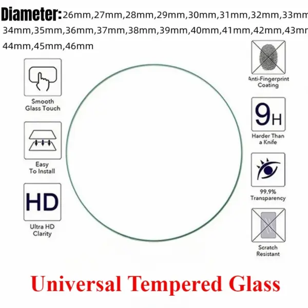 Universal Tempered Glass Screen Protector for Samsung Galaxy & Apple Watch - Image 6