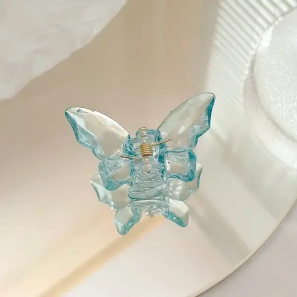 Large Transparent Butterfly Mermaid Hair Claw - Image 11