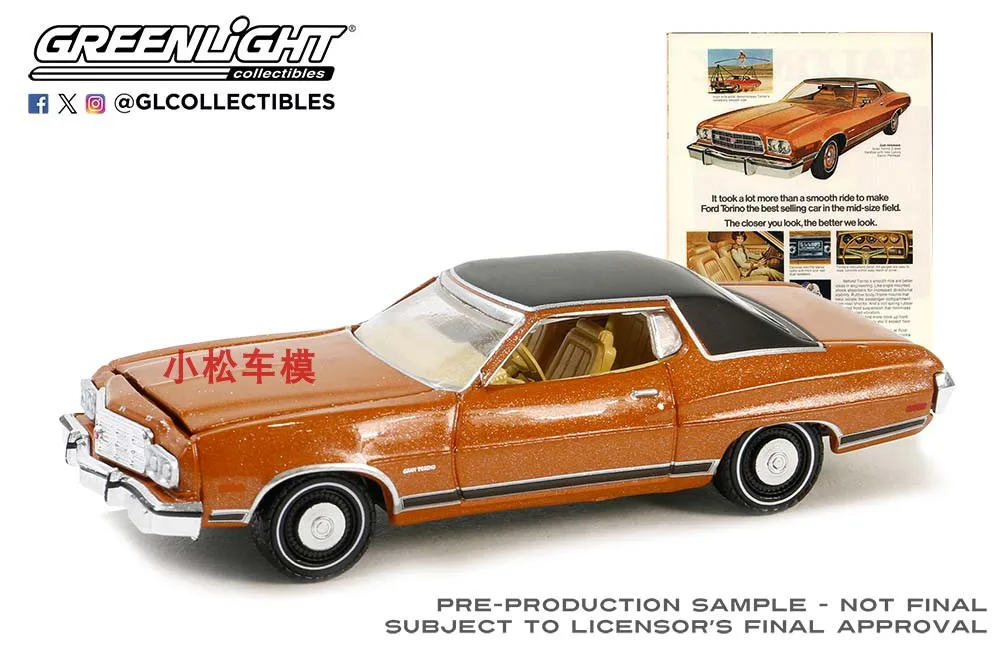 64 Retro Ford Gran Torino 1:64 Diecast Car 3 64 Retro Ford Gran Torino 1:64 Diecast Car - Image 3