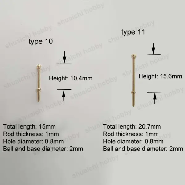 5PCS Brass Railing Guardrail for Scale Ship Models - Image 3