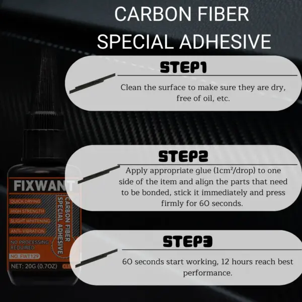 Carbon Fiber Repair Glue for Bike, Racket, and More - Image 4
