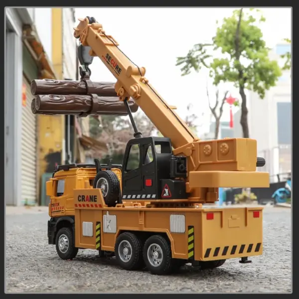 1:32 Scale Engineering Crane Dump Truck Model - Image 6