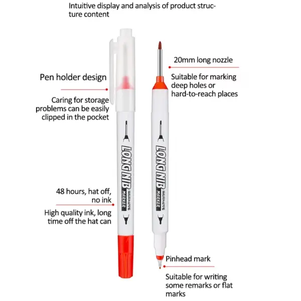 Double-Head Waterproof Marking Pen Set - Image 6
