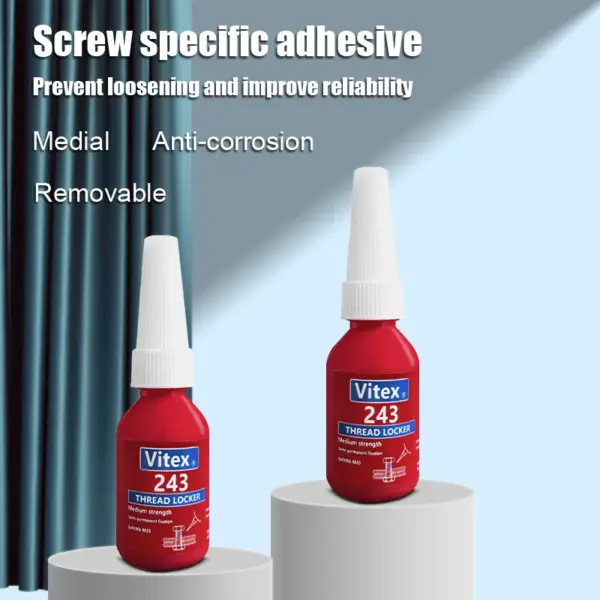 Red Threadlocker Screw Locking Agent 243 - Image 3