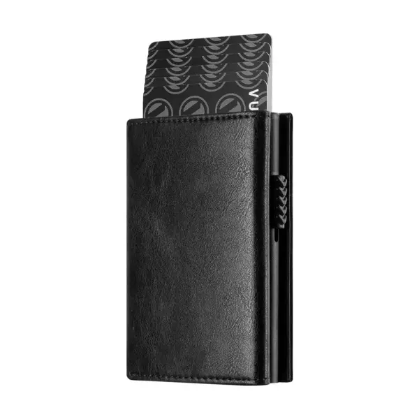 Men's RFID Card Wallet with Coin and Bill Compartments - Image 10